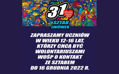 Zostań wolontariuszem WOŚP!