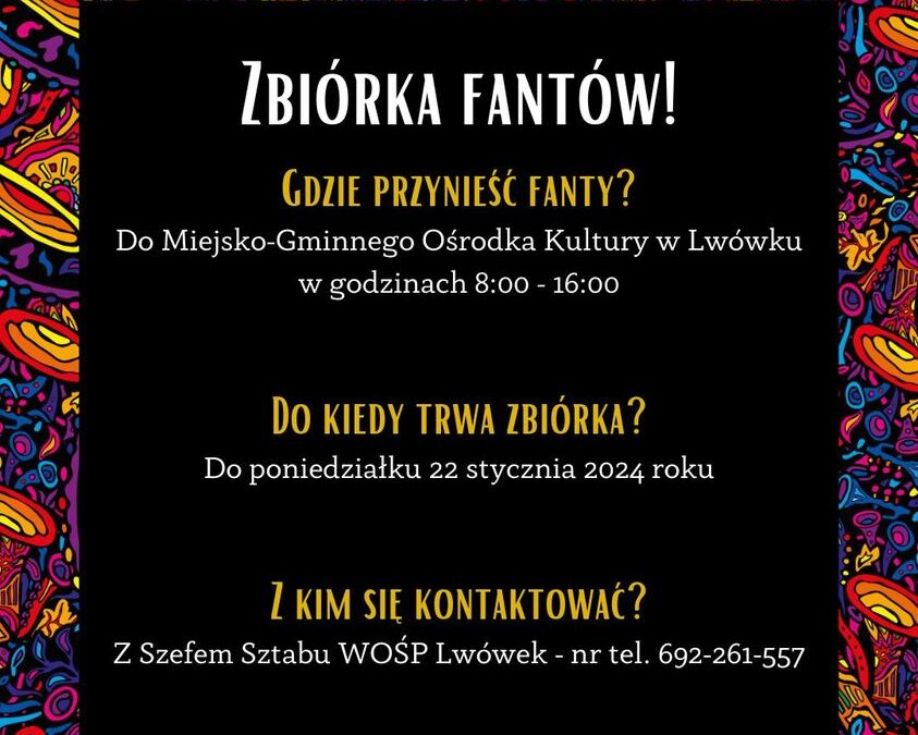 Zbiórka fantów na 32. finał WOŚP