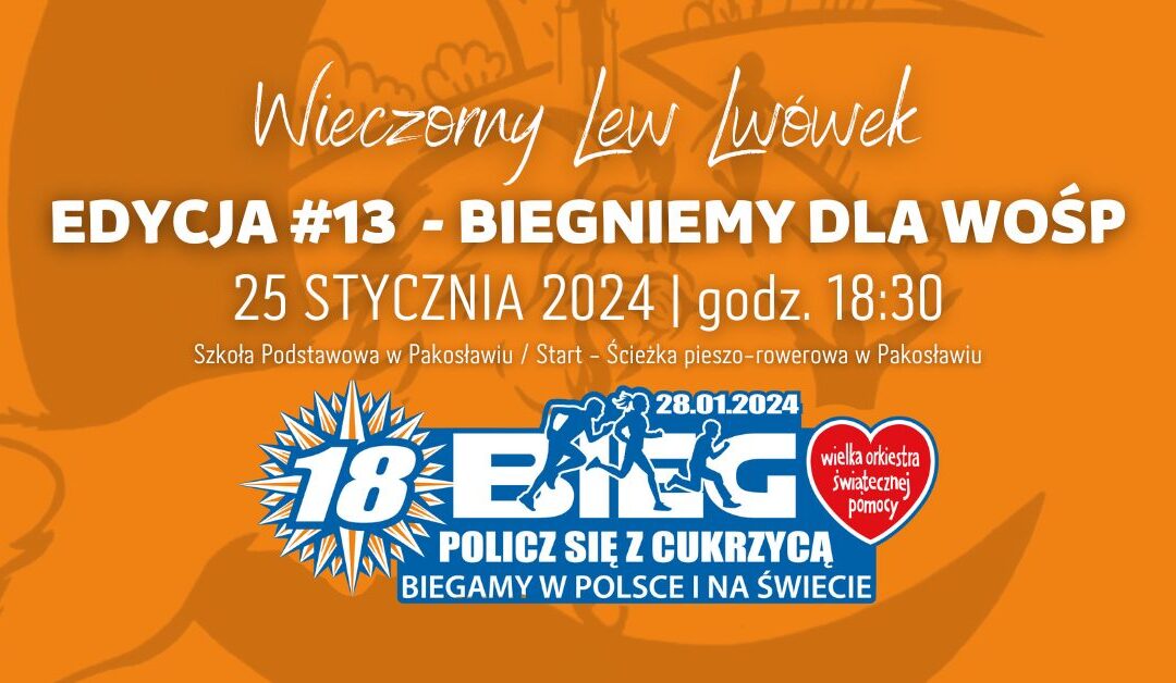 Bieg WOŚP w Pakosławiu – 25.01.2024