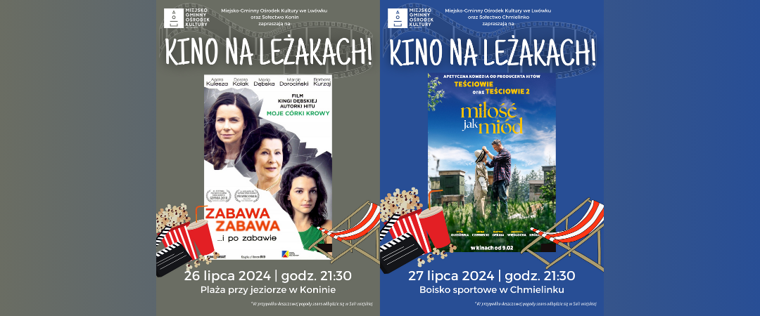 Kino na Leżakach – 26, 27.07.2024