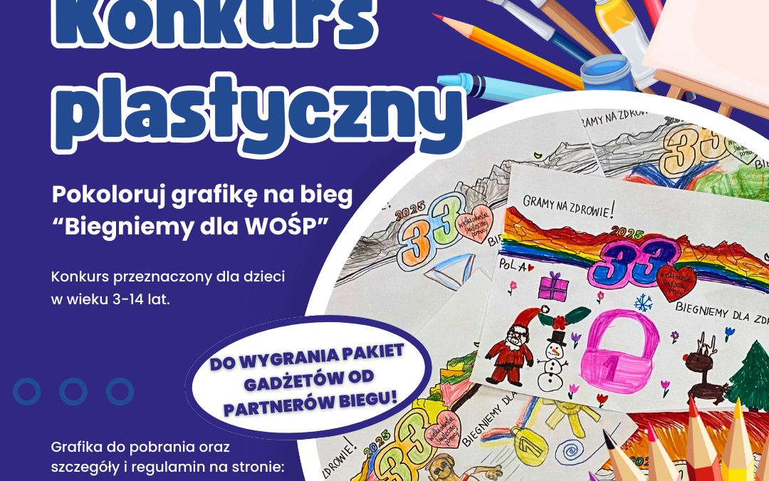 Konkurs plastyczny z okazji biegu dla WOŚP 2025