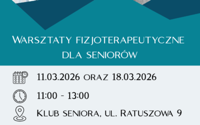 Warsztaty fizjoterapeutyczne dla seniorów – 11 i&nbsp;18.03.2026