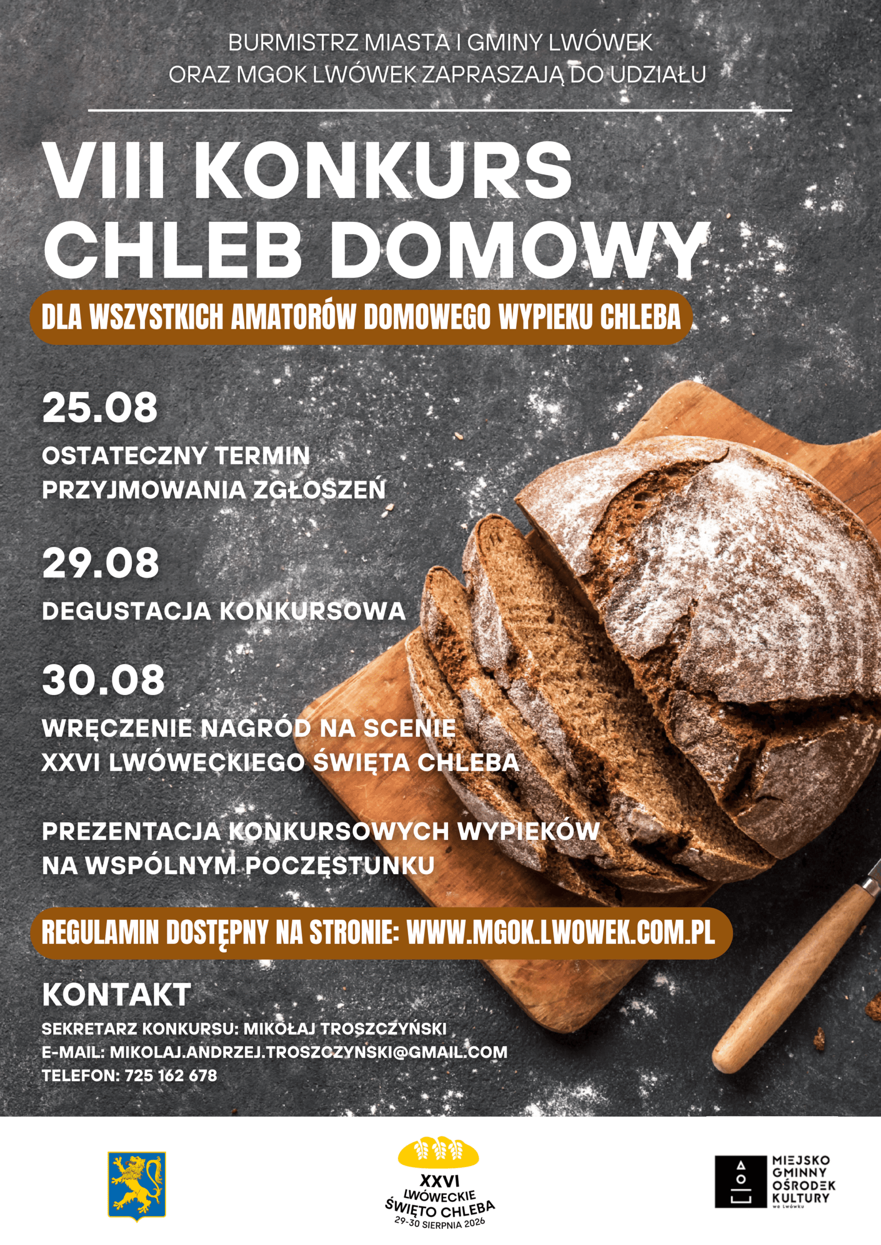 VIII KONKURS NA CHLEB DOMOWY – PLAKAT A3-1
