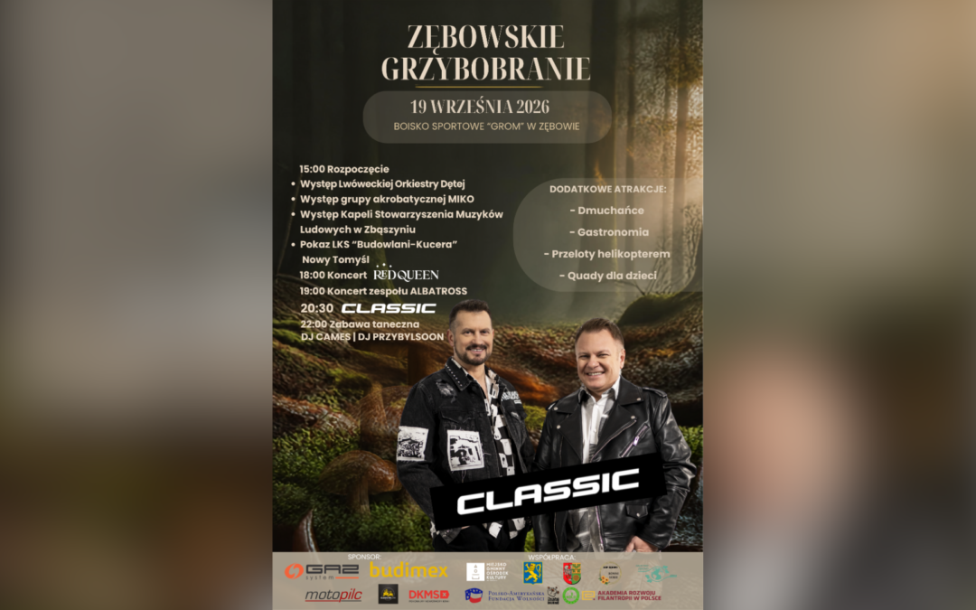 Zębowskie Grzybobranie 2026 – 19.09.2026