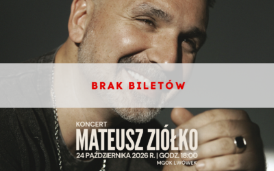 Brak biletów na&nbsp;koncert Mateusza Ziółko w&nbsp;MGOK Lwówek!